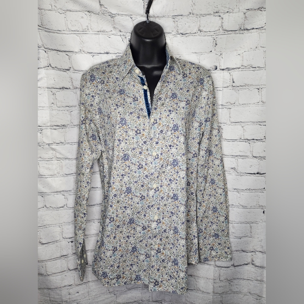 TALLIA‎ Men's Floral Button Shirt Size Small